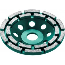 Двухрядная алмазная шлифовальная чашка Double, d 125 мм, INDUSTRIAL KRAFTOOL 33369-125