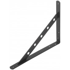 Уголок-кронштейн усиленный черный 300х225 мм (66108)