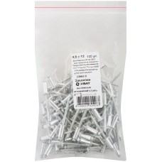 Заклепки вытяжные комбинированные, алюминий-сталь 4,8 х 12 100шт Фасовка (23662-0)