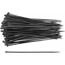 Хомуты нейлоновые, черные д/проводов 100 шт., 200x3,6 мм (60393)