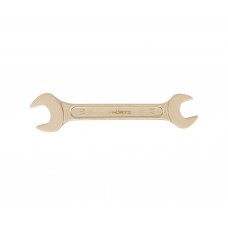 Ключ гаечный рожковый двусторонний 17х19 искробезопасный сплав AlCu, HORTZ