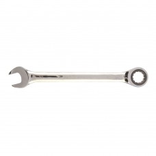 Ключ комбинированный трещоточный, 30 мм, CrV, зеркальный хром Matrix