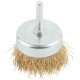 Корщетка, тип чашка, со штифтом, стальная латунированная волнистая проволока 50 мм (38486М)