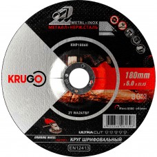 Круг зачистной пометаллу KRUGO 180х6х22мм KMP18060
