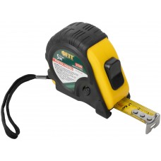 Рулетка прорезинен. корпус, тройной стопор 