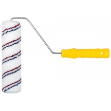 Валик микроволокно, белый с красной и синей полосками, диам. 40/63 мм; ворс 12 мм, 230 мм (01844)