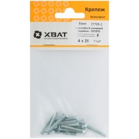 Винт с потайной головкой с полной резьбой оцинкованный DIN 965 4х25 11 шт.(фасовка) (27765-2)