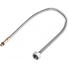 ЗУБР 1/2?, 0.5 м, гайка-штуцер, сильфонная подводка для смесителей с удлиненным штуцером (51013-050)