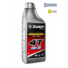 ЗУБР 4Т-5W30, 1 л, зимнее полусинтетическое масло для 4-тактных двигателей, EXTRA (70616-1)