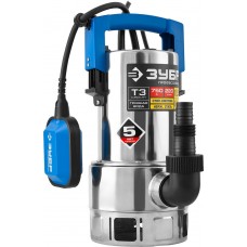 Насос дренажный для грязной воды 750 Вт, корпус нерж. сталь ЗУБР Профессионал НПГ-Т3-750-С
