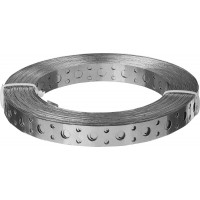 Лента вентиляционная перфорированная прямая 12 x 0.5 мм 25 м цинк ЗУБР ПВЛ 310247-12-05