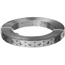 Лента вентиляционная перфорированная прямая 12 x 0.5 мм 25 м цинк ЗУБР ПВЛ 310247-12-05