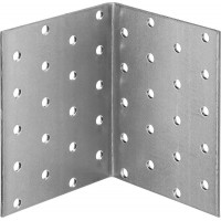 Равносторонний крепежный уголок 100 x 80 x 80 x 2 мм цинк ЗУБР УКР-2.0 310206-100-080