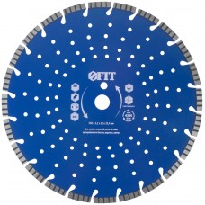 Диск отрезной алмазный cегментный (сухая и влажная резка), для бетона, армированного бетона, камня 350х3,2х10х25,4 мм (37322)