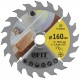 Диск пильный для циркулярных пил по дереву 160 х 20/16 х 20T (37727)