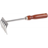 Ручные грабельки 250 мм, нержавеющая сталь, деревянная ручка GRINDA 8-421149_z01