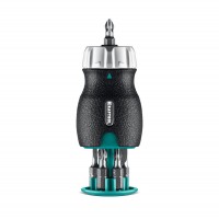 Набор: реверсивная отвертка с битами 6 шт EXTREM Kompakt KRAFTOOL 25877