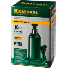 Домкрат бутылочный гидравлический 16 т, 230 - 460 мм KRAFT-LIFT KRAFTOOL 43462-16