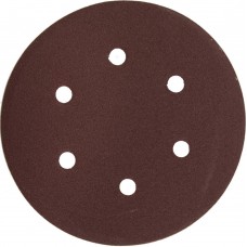 Круг шлифовальный универсальный Мастер 150 мм, 6 отверстий, Р120, 5 шт ЗУБР 35566-150-120