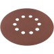 Круги шлифовальные с отверстиями (липучка), алюминий-оксидные, 225 мм, 5 шт. Р 80 (39894)