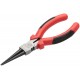 Круглогубцы Стандарт, красно-черные пластиковые ручки, полированная сталь 165 мм