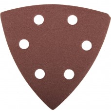 Треугольник шлифовальный 93?93?93мм Мастер универсальный на велкро основе 6 отверстий Р320 5шт ЗУБР 35583-320