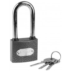 Замок навесной 50 мм, металлический корпус, удлиненная дужка ЗУБР 3712-50-1