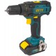 Дрель-Шуруповерт акк. 14,4 В; 0-450/1550 об/мин; 23 Нм; 2 (Li-Ion) 1,3 Ач; 1,5 ч.; рез. накл.; кейс (80198)