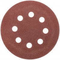 Круги шлифовальные с отверстиями (липучка), алюминий-оксидные, 125 мм, 5 шт. Р 40 (39832М)