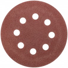 Круги шлифовальные с отверстиями (липучка), алюминий-оксидные, 125 мм, 5 шт. Р 40 (39832М)
