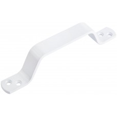 Ручка скоба плоская, 85 мм, белая (66795)