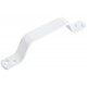 Ручка скоба плоская, 85 мм, белая (66795)