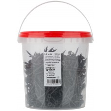 Саморезы черные по гипроку к дереву 3,5 х 45 (фасовка Ведро 500 шт) (22045-6В)