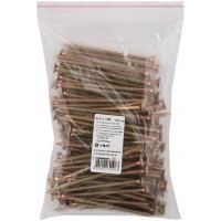 Шурупы желтопассированные, универсальные 6 х 100 100 шт Фасовка (21617-0)