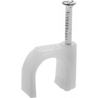 Скоба-держатель для круглого кабеля с оцинкованным гвоздем 14 мм, 50 шт STAYER 4510-14