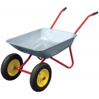 Тачка садовая двухколесная, 65 л, грузоподъемность 90 кг (77615)