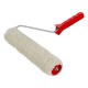 Валик Натуральный мех, в сборе, 250 мм, D 48 мм, D ручки 6 мм, крепление шплинтом Сибртех (80164)