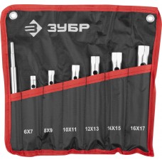 Набор торцовых трубчатых ключей 7 предм., 6 - 17 мм ЗУБР 27162-H7