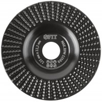 Диск обдирочный по дереву, плоский, посадочный диаметр 22,2 мм, 125 мм, средняя насечка (39528)