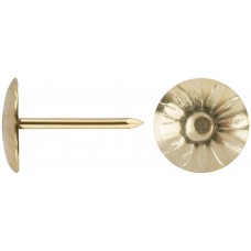 Гвозди мебельные латунированные 10,5 мм, головка цветок (фасовка 23 шт) (31112-2)
