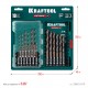 KRAFTOOL НЕХ-1/4?, 19 шт, набор сверл по металлу для винтовёртов и шуруповертов IMPACT READY (29652-H19)