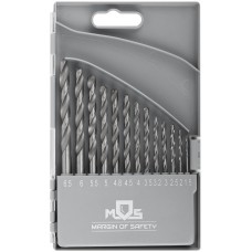 Набор сверл по металлу HSS, угол заточки 118°, пласт. кейс, 13 шт. (1.5-2.0-2.5-3-3.2-3.5-4-4.5-4.8-5-5.5-6-6.5мм) (35602М)