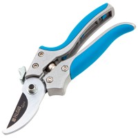 Секатор прямого реза, 205 мм, металлические обрезиненные рукоятки, Luxe, Palisad (60482)