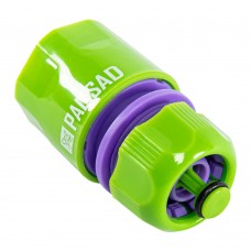 Соединитель пластмассовый, быстросъемный для шланга 1/2, аквастоп Palisad (66140)