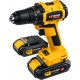 Дрель-шуруповерт бесщеточная 20 В, 45 Н·м, 2 АКБ (2 А·ч), кейс V1 STEHER CDB-200-2