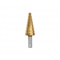 Сверло ступенчатое 6-20 ст.8 нитрид титан (dхв=8,0, Р6М5) (6;8;10;12;14;16;18;20) HORTZ