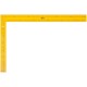 Угольник столярный цельнометаллический желтый, крашеная шкала 400 x 600 мм (19626)