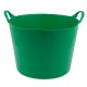 Ведро гибкое сверхпрочное, 40 л, зеленое, Сибртех (67506)