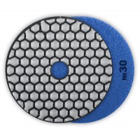 Круг алмазный гибкий шлифовальный АГШК 100 мм, №30, сухое шлифование ЗУБР Профессионал 29868-030