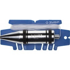 Отвес строительный 5 м, 500 г, хромированная поверхность, с безопасным наконечником ЗУБР 06347-50_z01